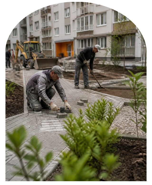 Благоустройство двора многоквартирного дома в Артёме